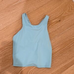 All in Motion Light Ribbed Blue Tank Top Kids size 8